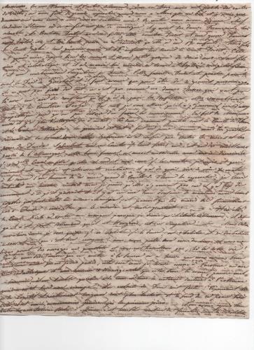 Blatt 3 des vierzehnten von 41 Briefen, die Luisa D'Azeglio w&#228;hrend ihrer Reise nach Karlsbad schrieb.