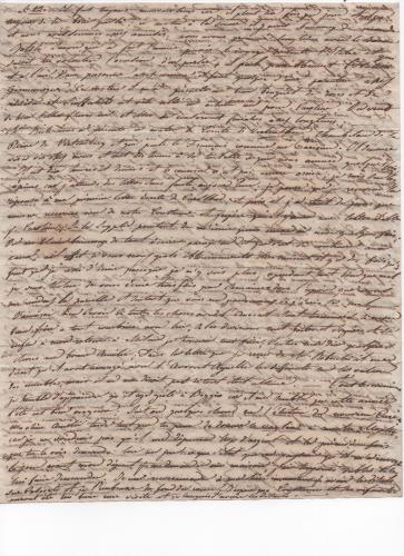 Sheet 4 of the fourteenth of 41 letters written by Luisa D'Azeglio during her trip to Karlsbad.