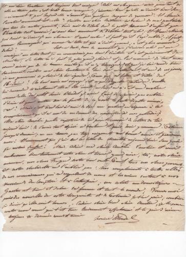 Sheet 5 of the fourteenth of 41 letters written by Luisa D'Azeglio during her trip to Karlsbad.