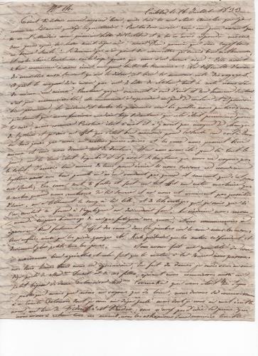 Sheet 1 of the sixteenth of 41 letters written by Luisa D'Azeglio during her trip to Karlsbad.