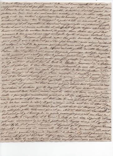 Foglio 2 della sedicesima di 41 lettere scritte da Luisa D'Azeglio durante il suo viaggio a Karlsbad.