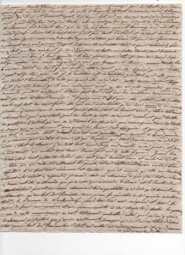 Foglio 3 della sedicesima di 41 lettere scritte da Luisa D'Azeglio durante il suo viaggio a Karlsbad.