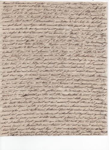 Foglio 4 della sedicesima di 41 lettere scritte da Luisa D'Azeglio durante il suo viaggio a Karlsbad.