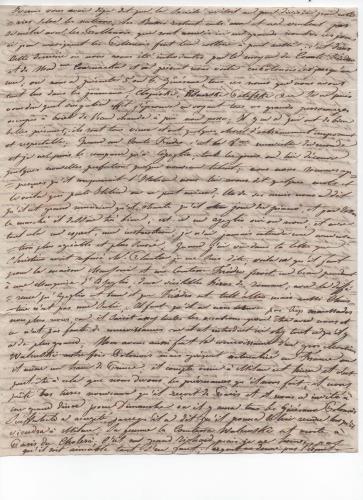 Foglio 6 della sedicesima di 41 lettere scritte da Luisa D'Azeglio durante il suo viaggio a Karlsbad.