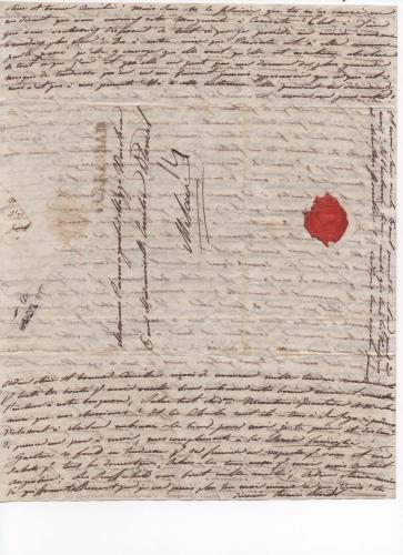Foglio 4 della diciassettesima di 41 lettere scritte da Luisa D'Azeglio durante il suo viaggio a Karlsbad.