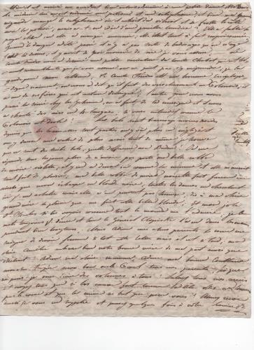 Foglio 3 della diciottesima di 41 lettere scritte da Luisa D'Azeglio durante il suo viaggio a Karlsbad.