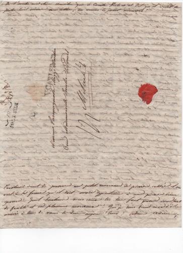 Foglio 4 della diciottesima di 41 lettere scritte da Luisa D'Azeglio durante il suo viaggio a Karlsbad.