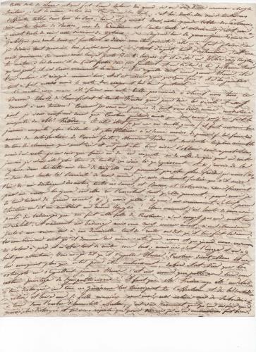 Blatt 2 des neunzehnten von 41 Briefen, die Luisa D'Azeglio w&#228;hrend ihrer Reise nach Karlsbad schrieb.
