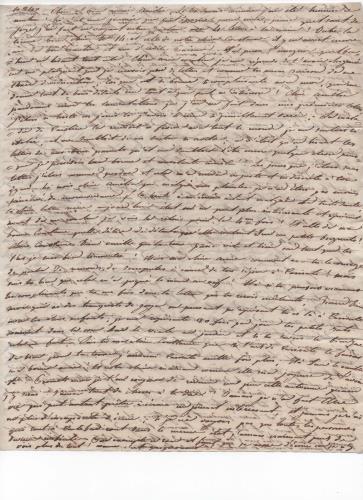 Foglio 3 della diciannovesima di 41 lettere scritte da Luisa D'Azeglio durante il suo viaggio a Karlsbad.