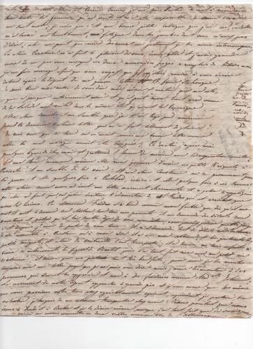 Foglio 3 della ventesima di 41 lettere scritte da Luisa D'Azeglio durante il suo viaggio a Karlsbad.
