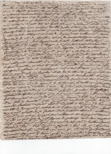 Foglio 2 della ventiduesima di 41 lettere scritte da Luisa D'Azeglio durante il suo viaggio a Karlsbad.