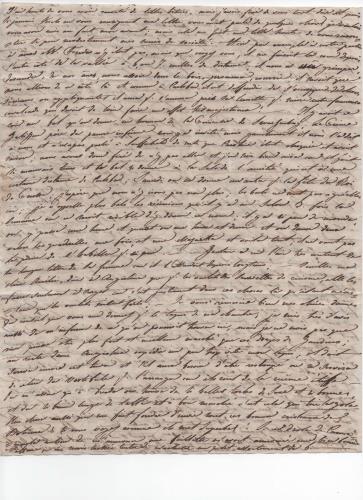Foglio 4 della ventiduesima di 41 lettere scritte da Luisa D'Azeglio durante il suo viaggio a Karlsbad.