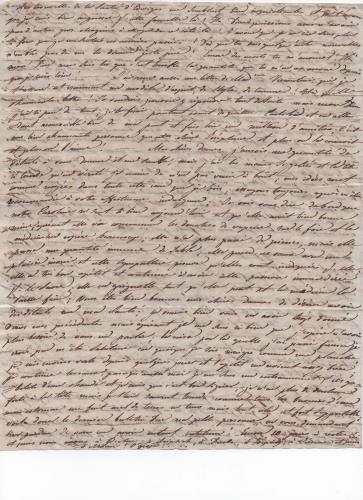 Foglio 4 della ventitresima di 41 lettere scritte da Luisa D'Azeglio durante il suo viaggio a Karlsbad.