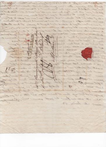 Foglio 6 della ventitresima di 41 lettere scritte da Luisa D'Azeglio durante il suo viaggio a Karlsbad.