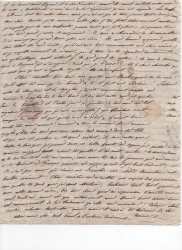 Foglio 3 della ventiseiesima di 41 lettere scritte da Luisa D'Azeglio durante il suo viaggio a Karlsbad.