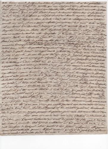 Foglio 2 della ventisettesima di 41 lettere scritte da Luisa D'Azeglio durante il suo viaggio a Karlsbad.