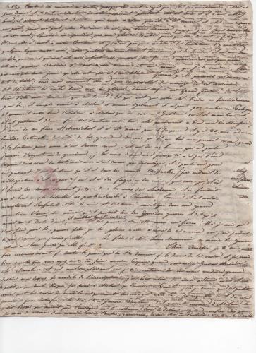 Foglio 3 della ventisettesima di 41 lettere scritte da Luisa D'Azeglio durante il suo viaggio a Karlsbad.