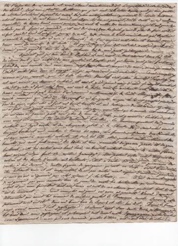 Foglio 4 della ventinovesima di 41 lettere scritte da Luisa D'Azeglio durante il suo viaggio a Karlsbad.