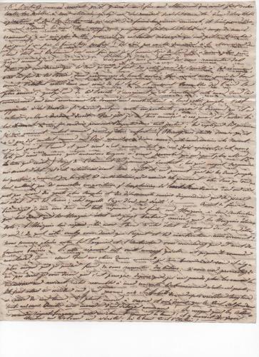 Foglio 5 della ventinovesima di 41 lettere scritte da Luisa D'Azeglio durante il suo viaggio a Karlsbad.