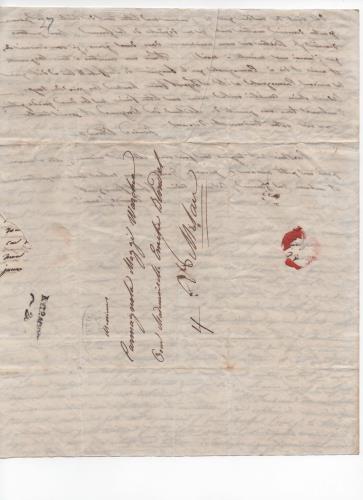 Foglio 8 della ventinovesima di 41 lettere scritte da Luisa D'Azeglio durante il suo viaggio a Karlsbad.
