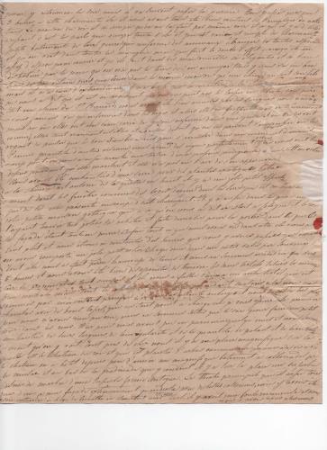 Foglio 9 della trentesima di 41 lettere scritte da Luisa D'Azeglio durante il suo viaggio a Karlsbad.