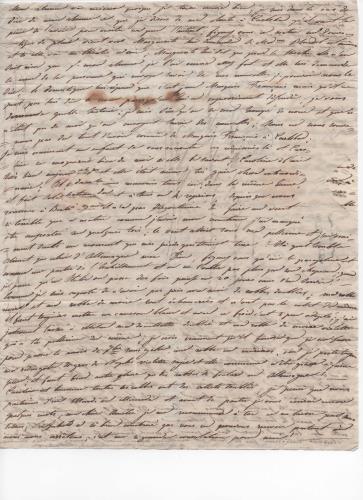 Foglio 3 della trentunesima di 41 lettere scritte da Luisa D'Azeglio durante il suo viaggio a Karlsbad.