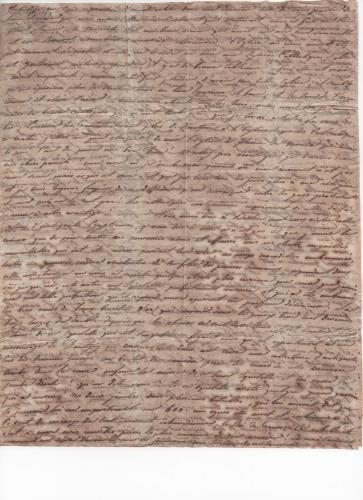 Foglio 5 della trentatreesima  di 41 lettere scritte da Luisa D'Azeglio durante il suo viaggio a Karlsbad.