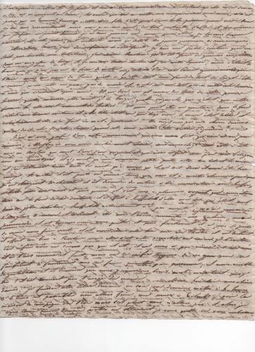 Foglio 3 della trentaquattresima di 41 lettere scritte da Luisa D'Azeglio durante il suo viaggio a Karlsbad.