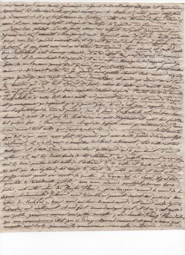 Sheet 4 of the thirty-sixth of 41 letters written by Luisa D'Azeglio during her trip to Karlsbad.