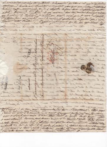Foglio 10 della trentaseiesima di 41 lettere scritte da Luisa D'Azeglio durante il suo viaggio a Karlsbad.