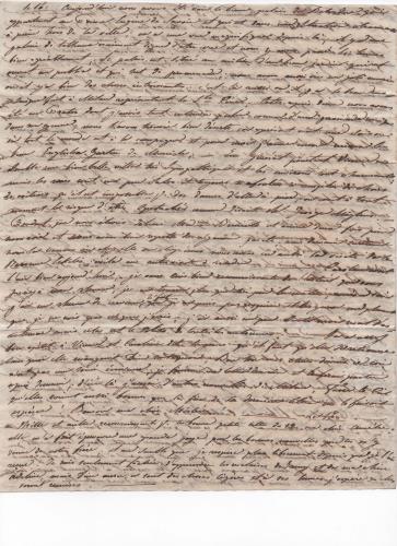 Foglio 4 della trentottesima di 41 lettere scritte da Luisa D'Azeglio durante il suo viaggio a Karlsbad.