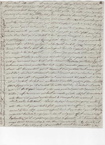Sheet 1 of the twelfth of 25 letters written by Luisa D'Azeglio during her trip to Baden.