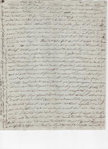 Sheet 2 of the twelfth of 25 letters written by Luisa D'Azeglio during her trip to Baden.