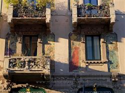 Milan - Villas und palaces  Modern Architecture: Art Noveau in the Porta Venezia quarter