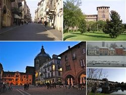 Places  of historical value  of artistic value around Milan (Italy): Pavia