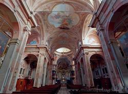 Places  of historical value  of artistic value around Milan (Italy): Basilica of St. John Baptist