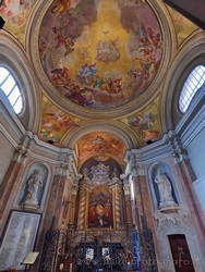 Places  of historical value  of artistic value around Milan (Italy): Civic temple of Sant'Anna - Church of the Blessed Virgin of Graces