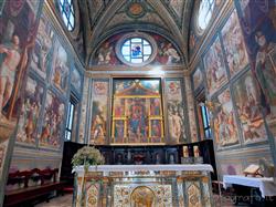 Places  of historical value  of artistic value around Milan (Italy): Basilica of San Magno