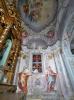 Pettinengo (Biella, Italy): Right wall of the Chapel of Our Lady of the Rosary in the Parish Church of the Saints Stephen and James