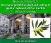 28/05/2026: One evening with live djset and tasting of Apulian artisanal oil Don Camillo -  Fun event  Culinary Events